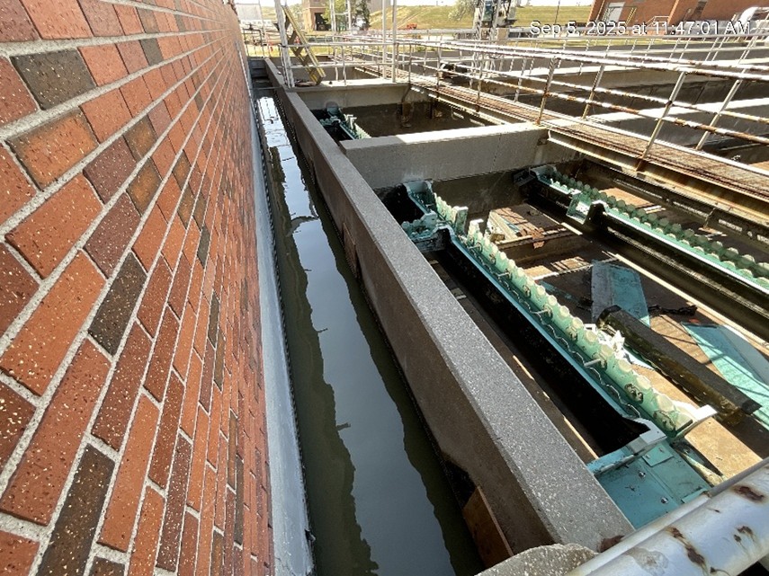 Aerial view of facility equipment